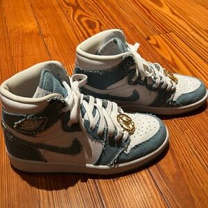 Nike Jordan 1 Retro High OG Denim Sneakers